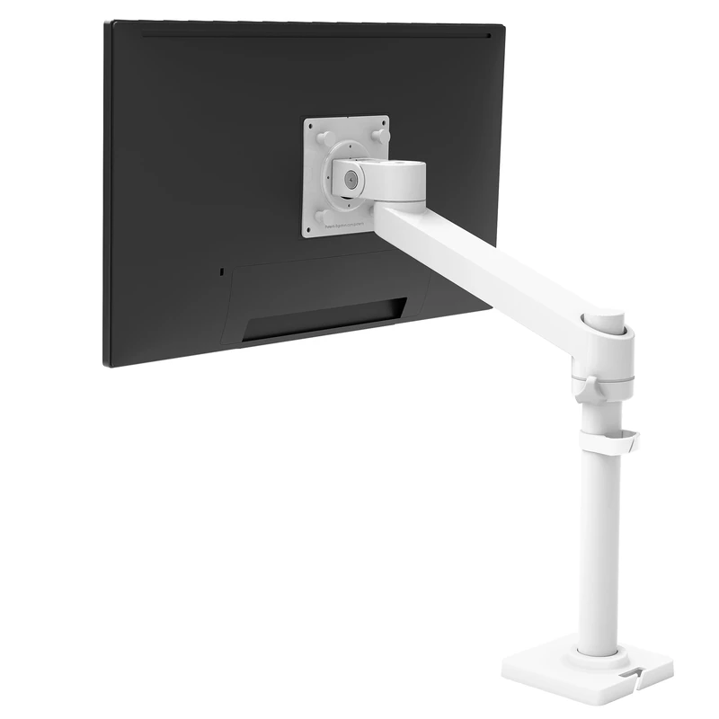 Ergotron – NX Single Monitor Arm, VESA Desk Mount – for Monitors Up to 34 Inches, 0 to 8 kg – White