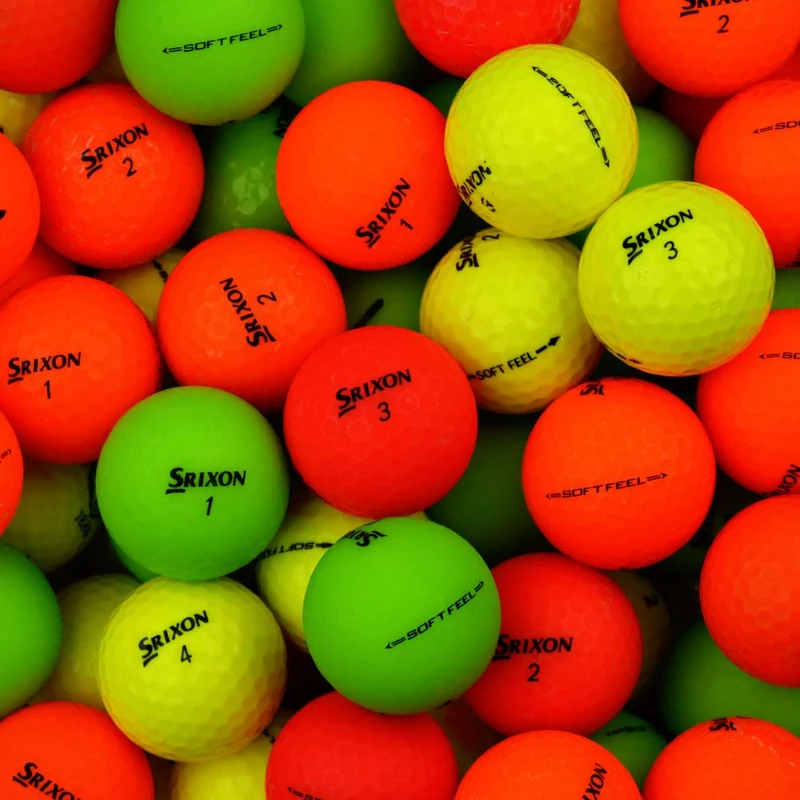 Second Chance 36 Srixon Soft Feel Optic Coloured Grade A Lake Golf Balls