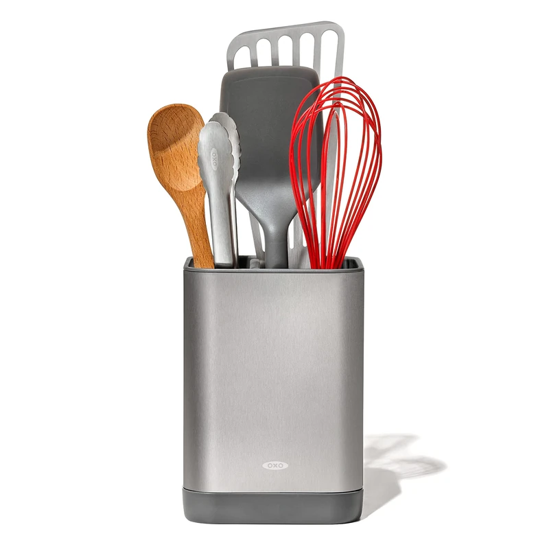 OXO Adjustable Stainless Steel Holder-Small Utensil Organizer