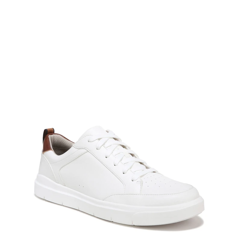 Dr. Scholl's Shoes Men's Catch Thrills Sneaker, White Smooth, 7 UK