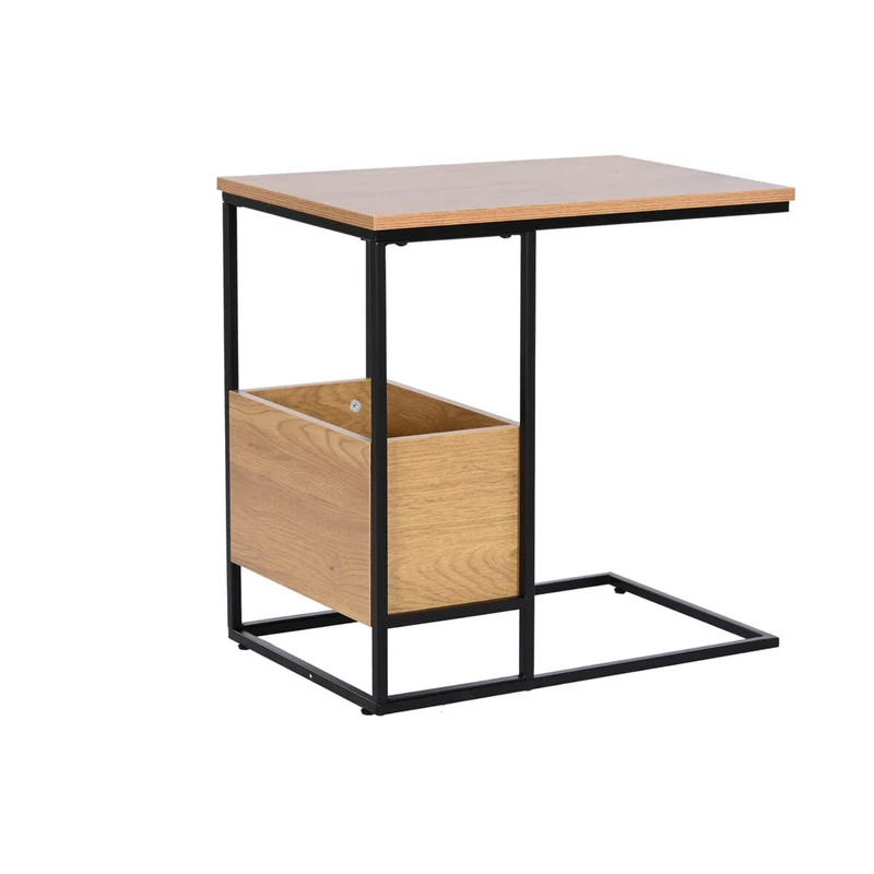 DKD Home Decor Side Table, MDF Wood,Metal, Standard