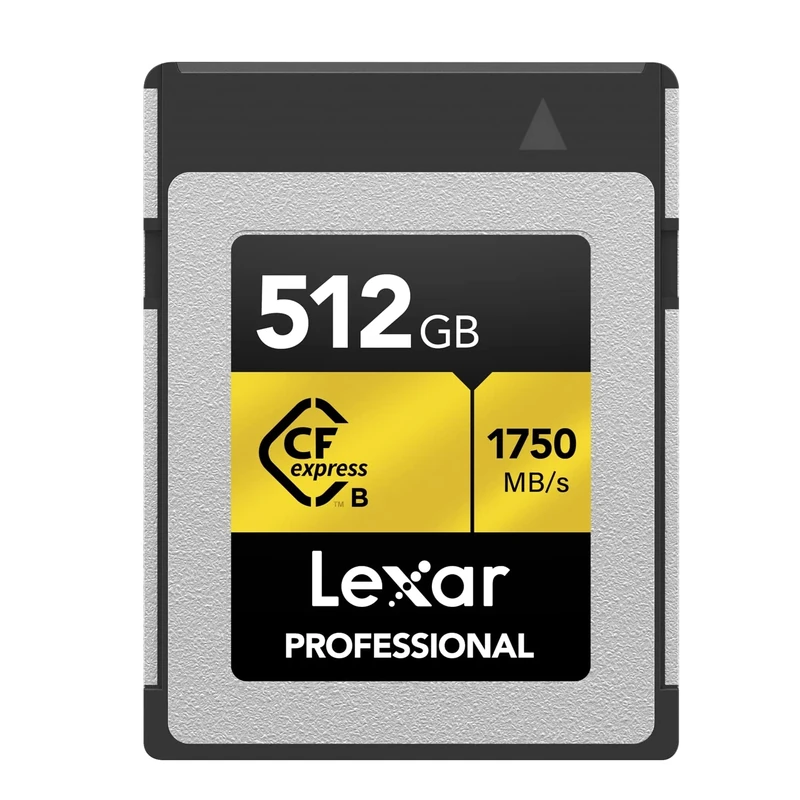 Lexar Professional GOLD Series 512GB CFexpress Card, Type B CF Card, Up to 1750MB/s Read, Adopt PCIe 3.0 and NVMe, Memory Card for Professional Photographer, Videographer (LCXEXPR512G-RNENG)