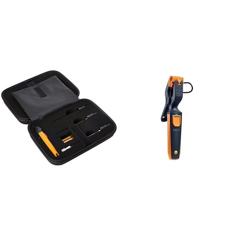 Testo 915i kit - Thermometer with 3 x temperature probes (TC Type K) & 115I Bluetooth Clamp Thermometer Smart Probe 0560 2115 02