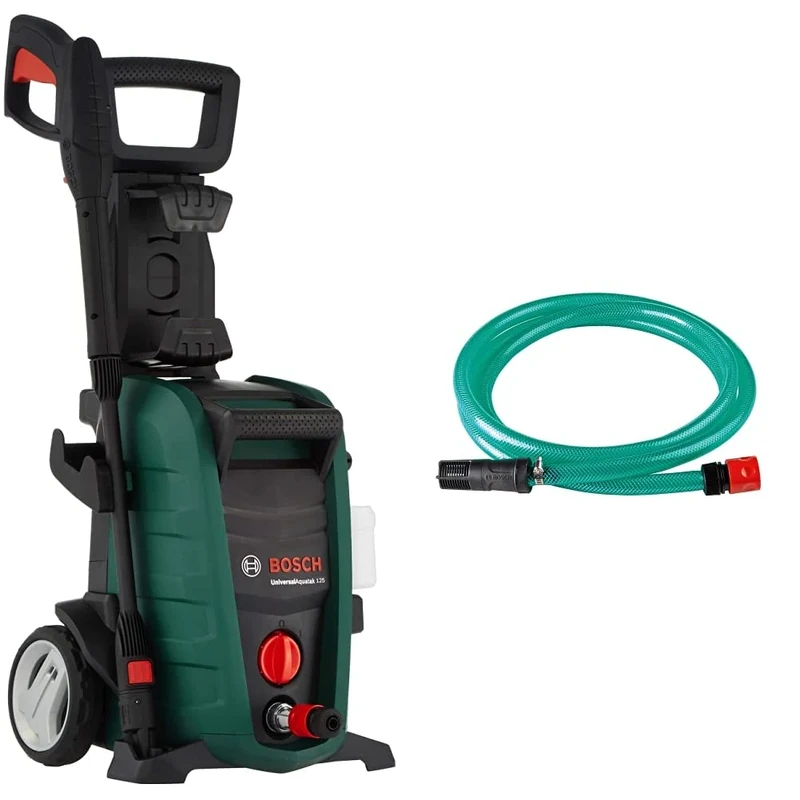 Bosch High Pressure Washer UniversalAquatak 125 (1500 W, pressure: 125 bar, max. flow rate: 360 l/h, in carton packaging) & Self Priming Kit