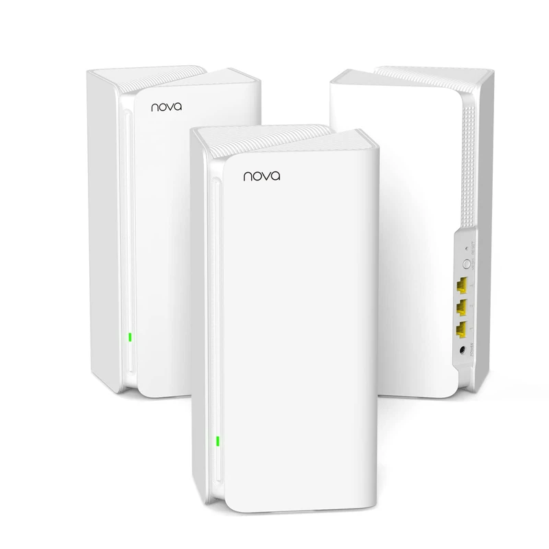 Tenda Nova Mesh WiFi 6 AX5400(MX15 Pro) Whole Home Mesh WiFi 6 System, 6 * 3dBi Antennas up to 4-7 Rooms 4200 ft² Coverage, Wi-Fi 6 Mesh for 3*Gigabit Ports, Easy Setup, Amazon Alexa,3-Pack