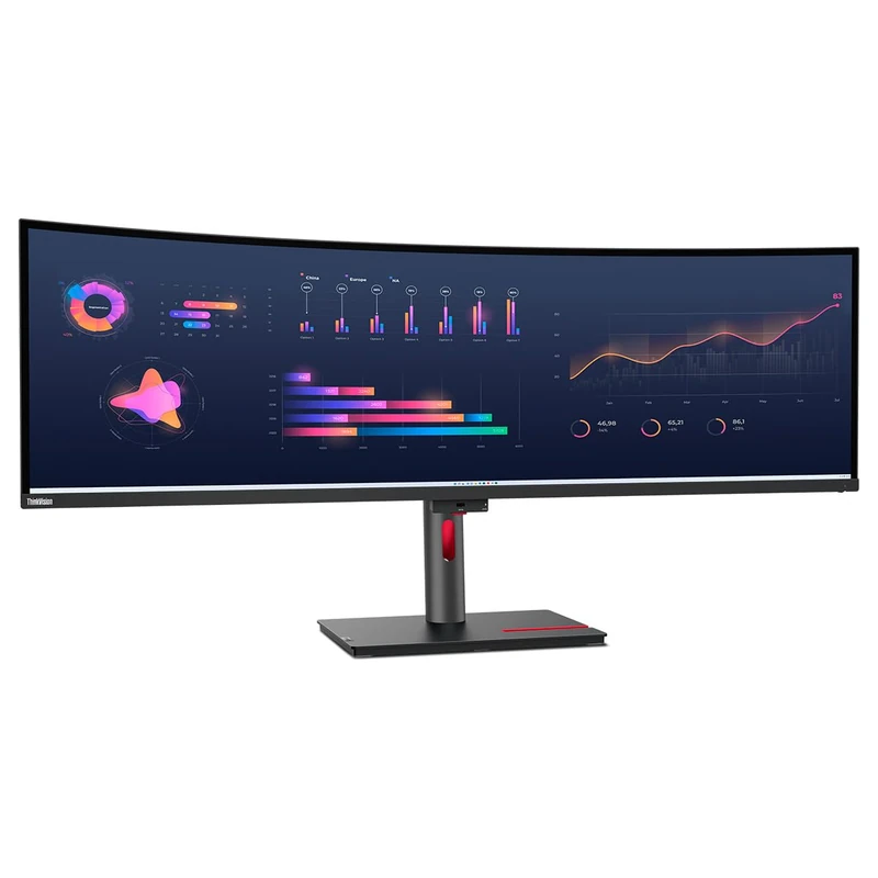 Lenovo ThinkVision P49w-30 49 inch 5120 x 1440 Dual Quad HD Curved Monitor - 63DBRAT1CH-AG
