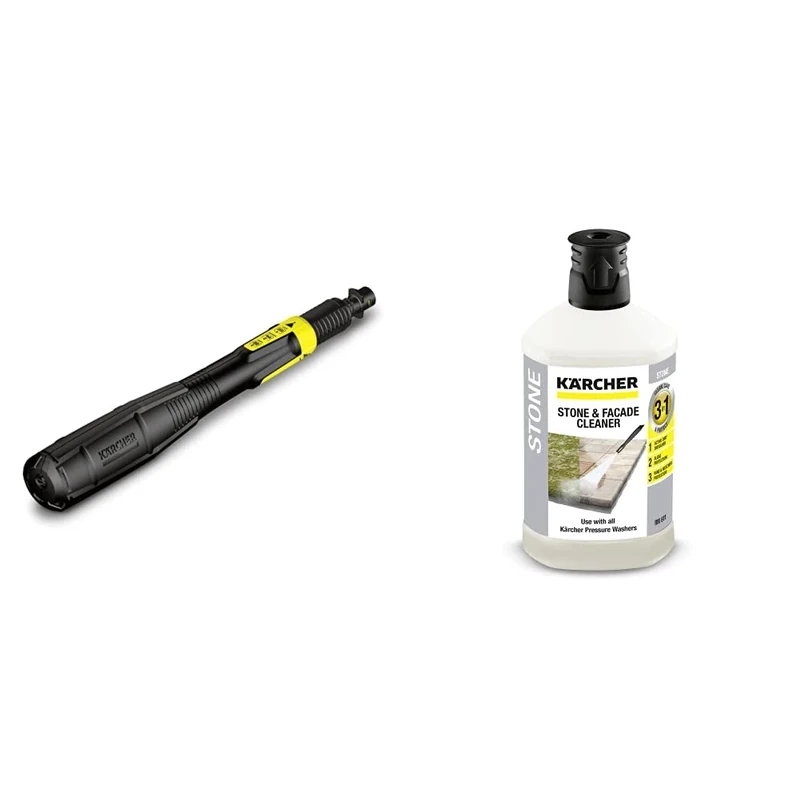 Kärcher 2.643-907.0 Full Control 3-in-1 Multi Jet for K7 Plus-MJ 180, Black, (L x B x H) 445 x 63 x 63 mm & 62957650 3-in-1 Stone Plug and Clean - Black