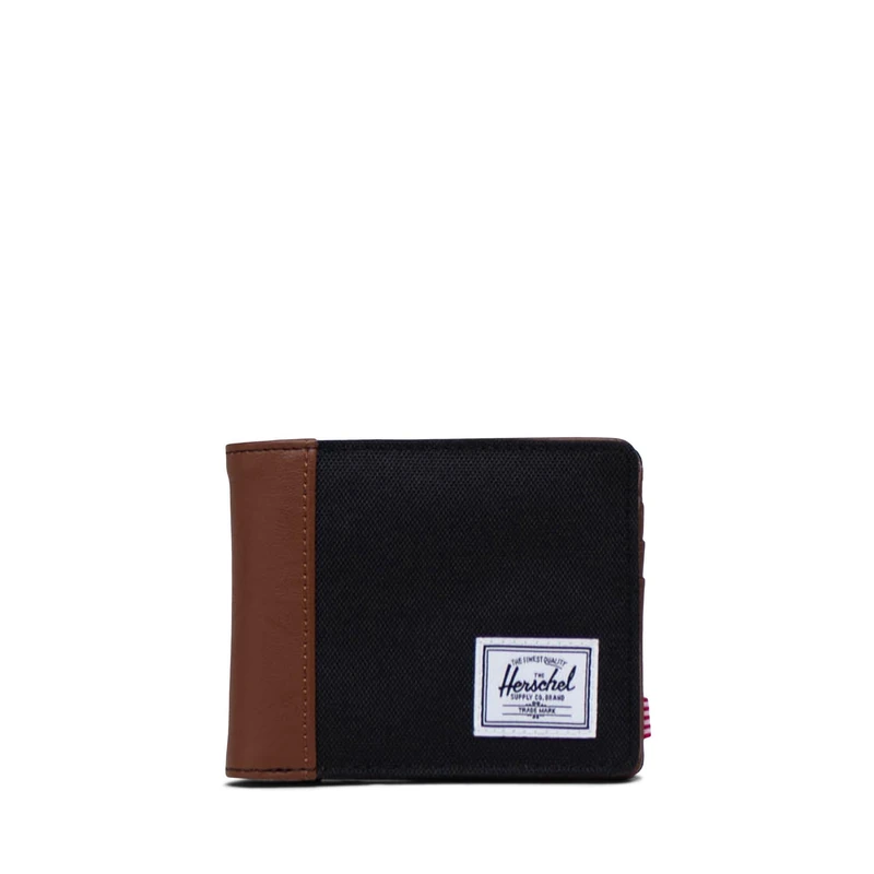 Herschel Supply Co Hank Wallet, Black/Tan, One Size, Black/Tan, One Size, Hank Wallet - Image 1