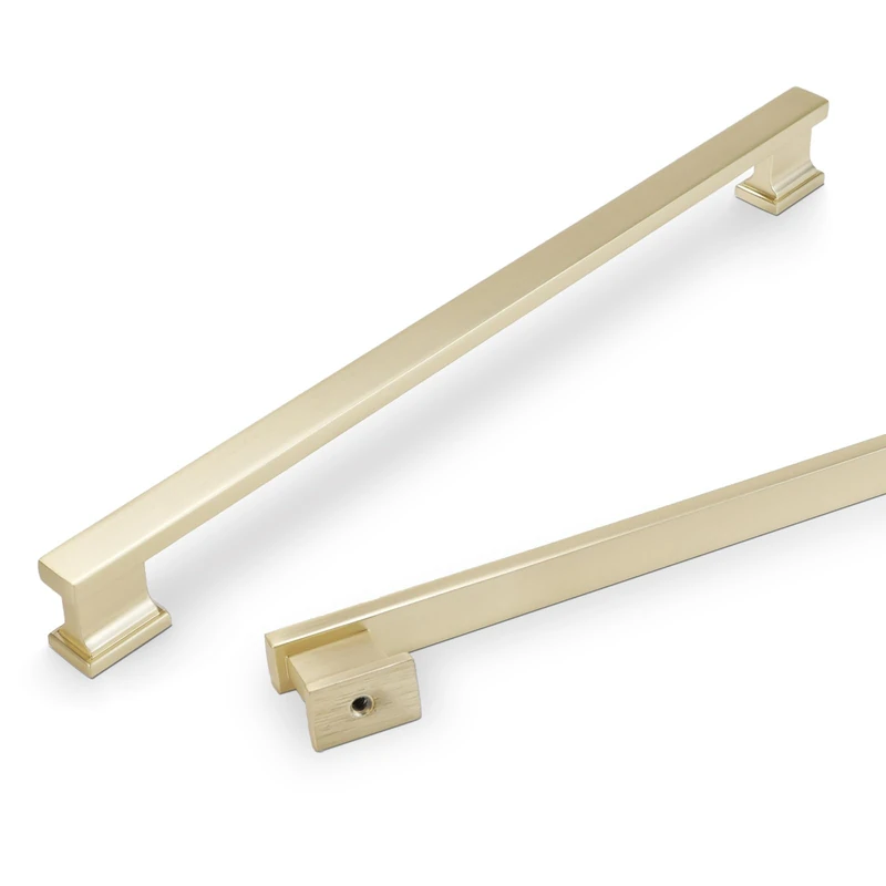 COTYKILEY 10 Pack 9 Inch(228mm) Brushed Brass Cabinet Handles Gold Kitchen Cabinet Pulls Cabinet Door Handles Kitchen Cabinet Hardware