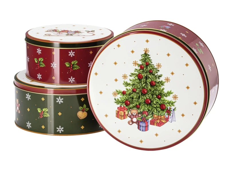 Hutschenreuther Happy Wintertime Cookie Tins Set 3
