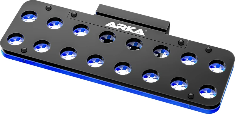 ARKA - myREEF®-FRAG Rack | 16 Holes | Coral holder for every marine aquarium | For glass thickness up to 12 mm | Hole diameter approx. 15 mm | Silicone fuses