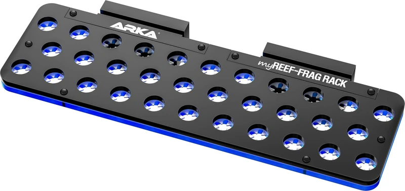 ARKA - myREEF®-FRAG Rack | 32 Holes | Coral holder for every marine aquarium | For glass thickness up to 12 mm | Hole diameter approx. 15 mm | Silicon fuses