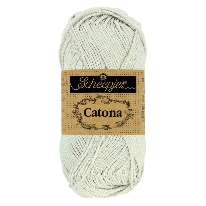 Scheepjes - Scheepjes Catona 172 Light Silver Yarn - 20x25g