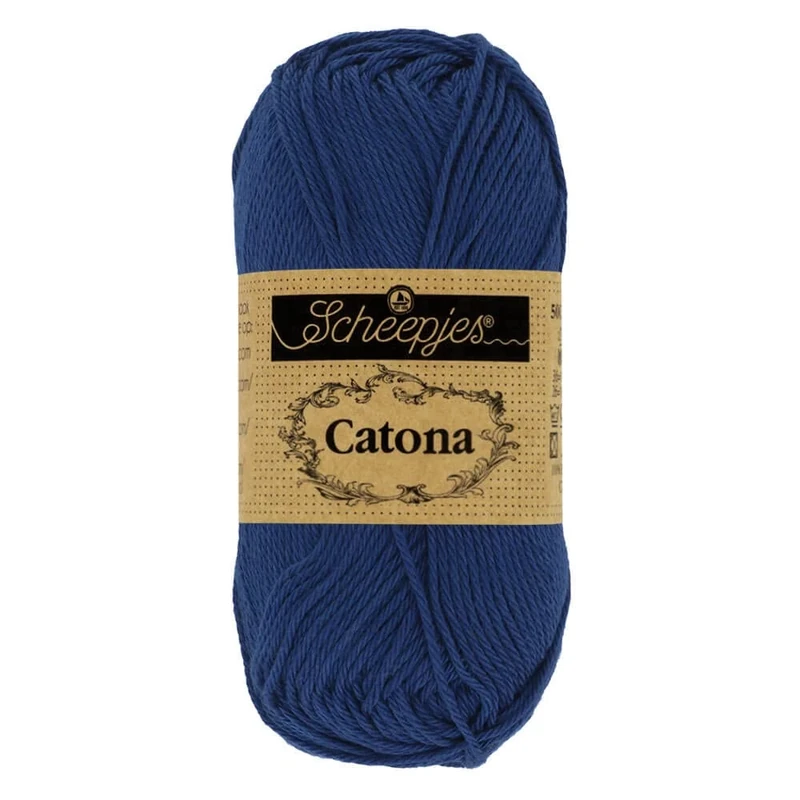 Scheepjes - Scheepjes Catona 527 Midnight Yarn - 20x25g