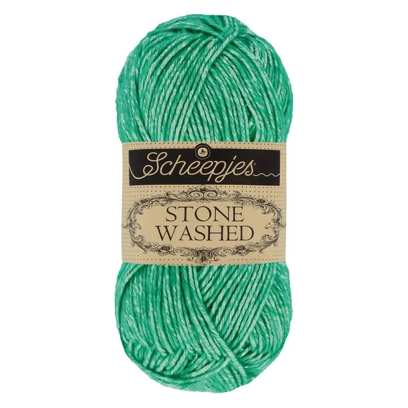 Scheepjes - Scheepjes Stone Washed 825 Malachite Yarn - 10x50g