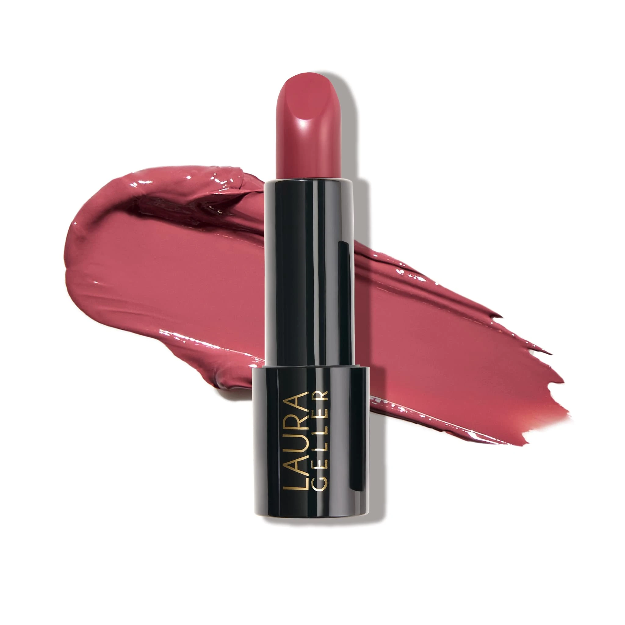LAURA GELLER NEW YORK Modern Classic Lipstick - Real Rosy - Ultra-Rich Color - Luxurious and Lightweight (Cream Finish)