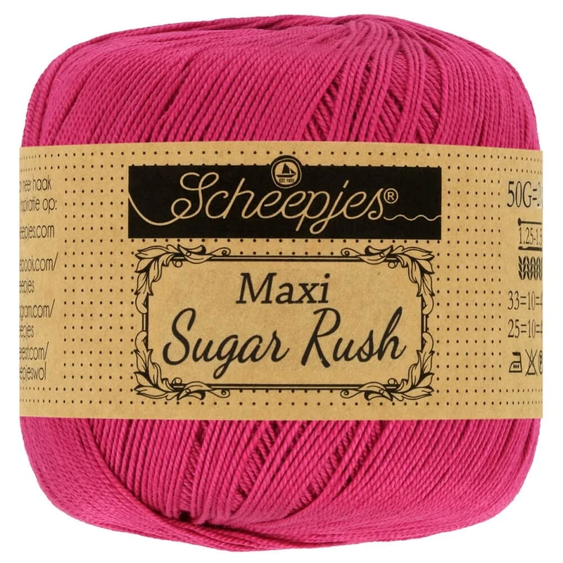 Scheepjes - Scheepjes Maxi Sugar Rush 413 Cherry Yarn - 10x50g