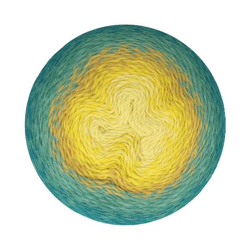 Scheepjes - Scheepjes Whirligig 203 Teal to Yellow Yarn - 1x450g