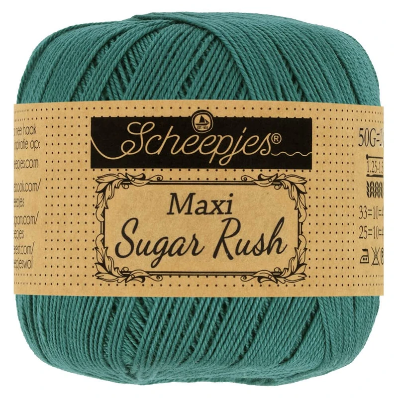 Scheepjes - Scheepjes Maxi Sugar Rush 391 Deep Ocean Yarn - 10x50g