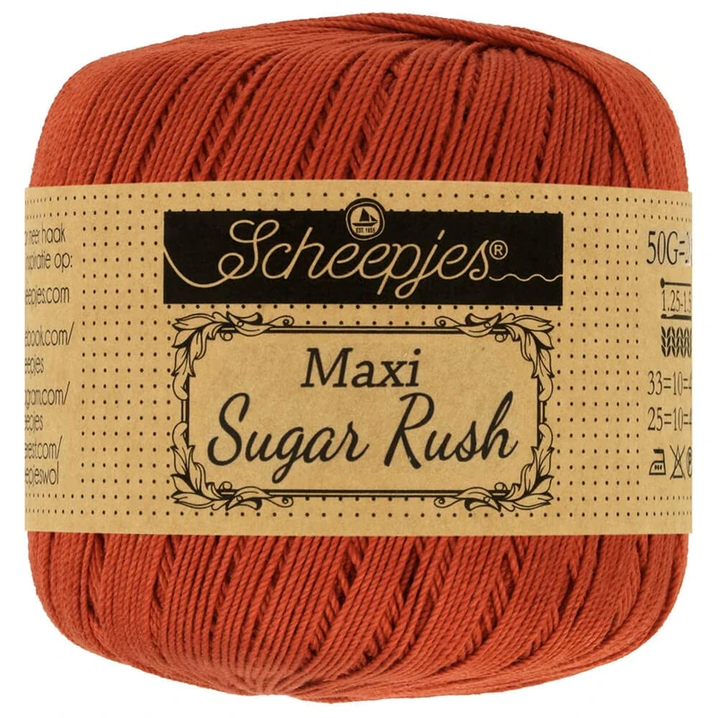 Scheepjes - Scheepjes Maxi Sugar Rush 388 Rust Yarn - 10x50g