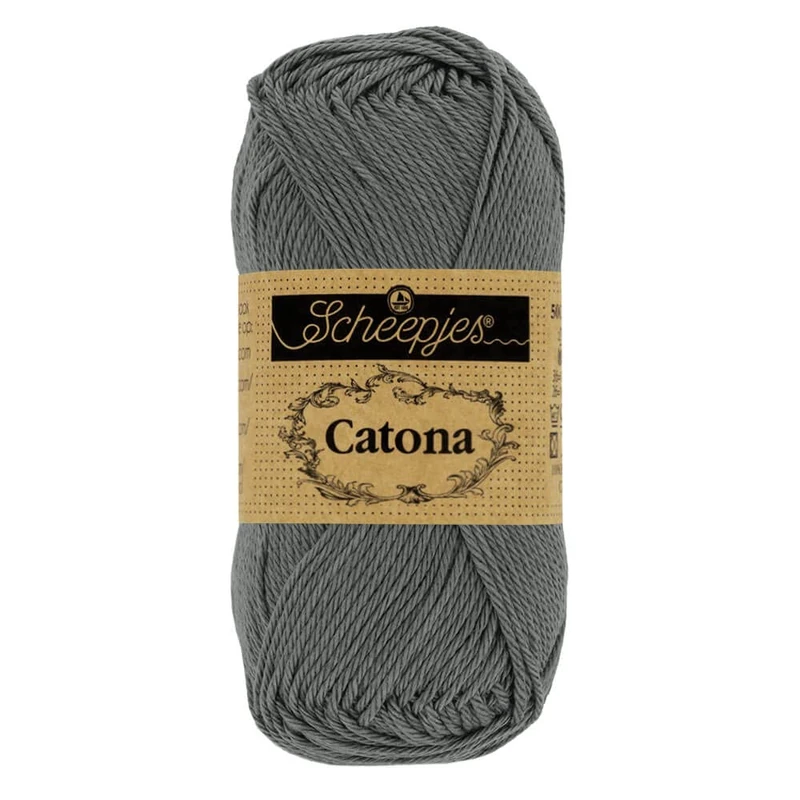 Scheepjes - Scheepjes Catona 501 Anthracite Yarn - 10x50g