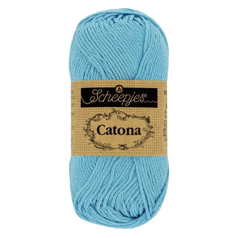 Scheepjes - Scheepjes Catona 510 Sky Blue Yarn - 20x25g