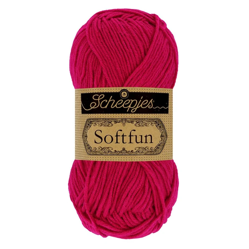 Scheepjes - Scheepjes Softfun 2655 Cerise Yarn - 10x50g