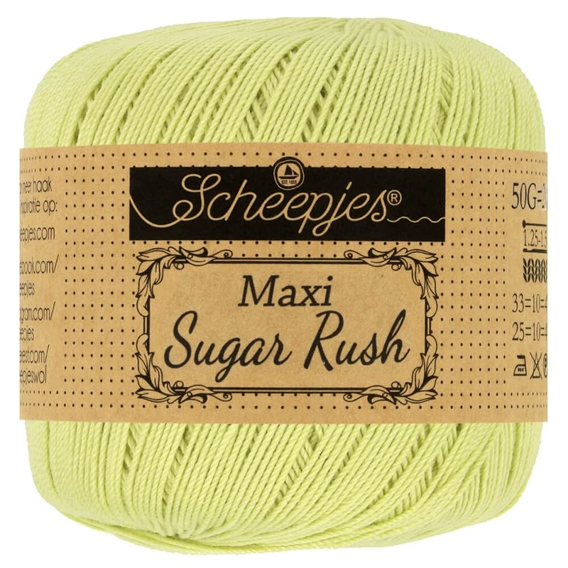 Scheepjes - Scheepjes Maxi Sugar Rush 392 Lime Juice Yarn - 10x50g