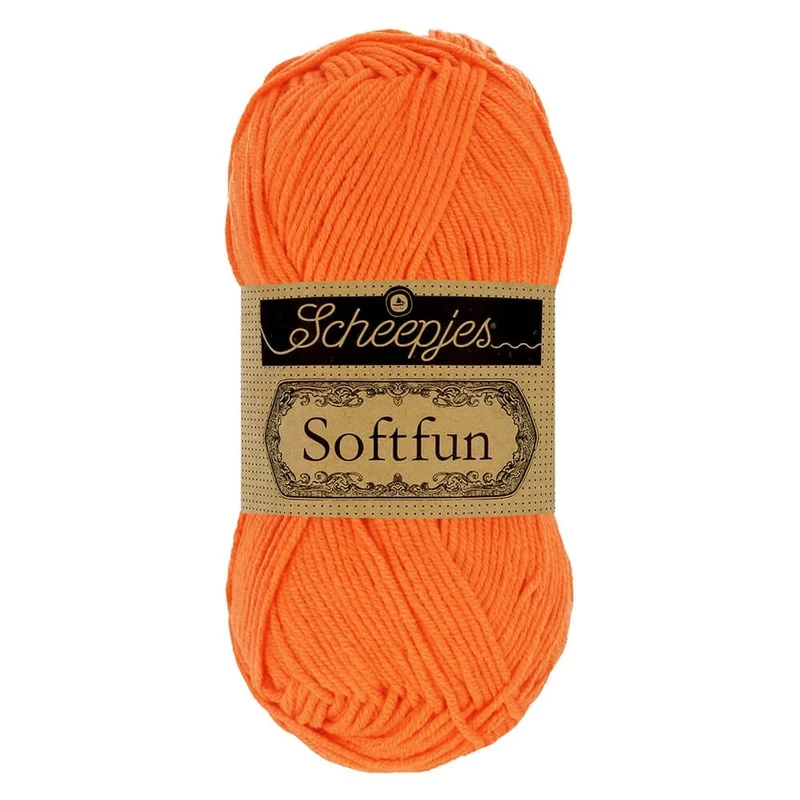 Scheepjes - Scheepjes Softfun 2427 Tangerine Yarn - 10x50g