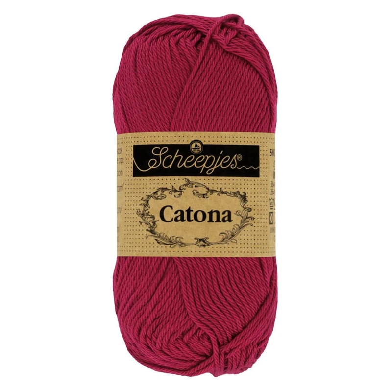Scheepjes - Scheepjes Catona 517 Ruby Yarn - 20x25g