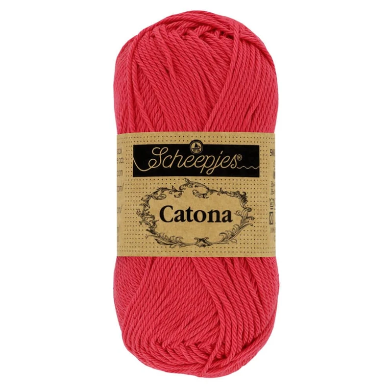 Scheepjes - Scheepjes Catona 516 Candy Apple Yarn - 10x50g