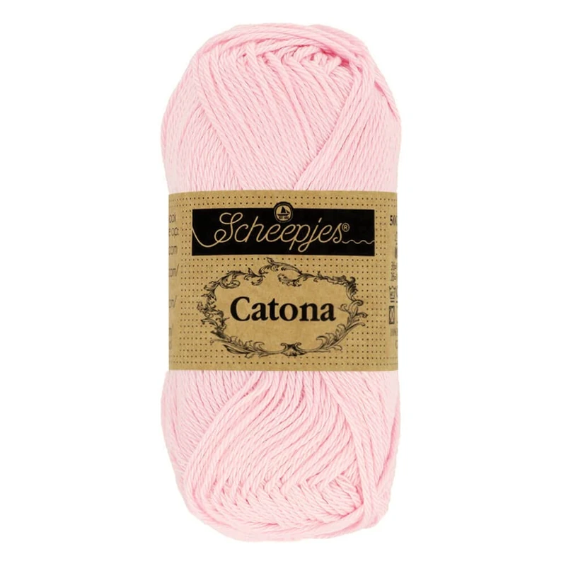 Scheepjes - Scheepjes Catona 238 Powder Pink Yarn - 20x25g