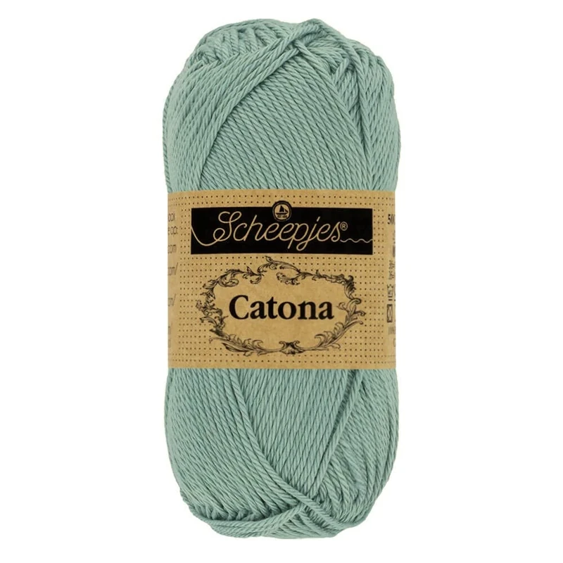 Scheepjes - Scheepjes Catona 528 Silver Blue Yarn - 20x25g