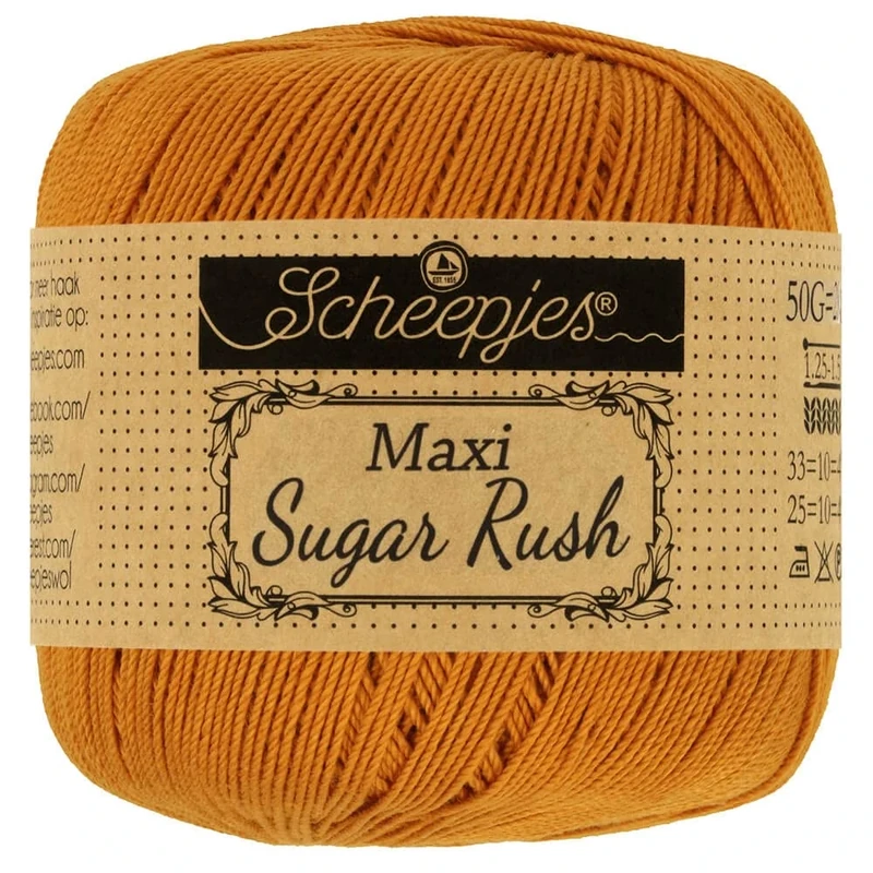 Scheepjes - Scheepjes Maxi Sugar Rush 383 Ginger Gold Yarn - 10x50g