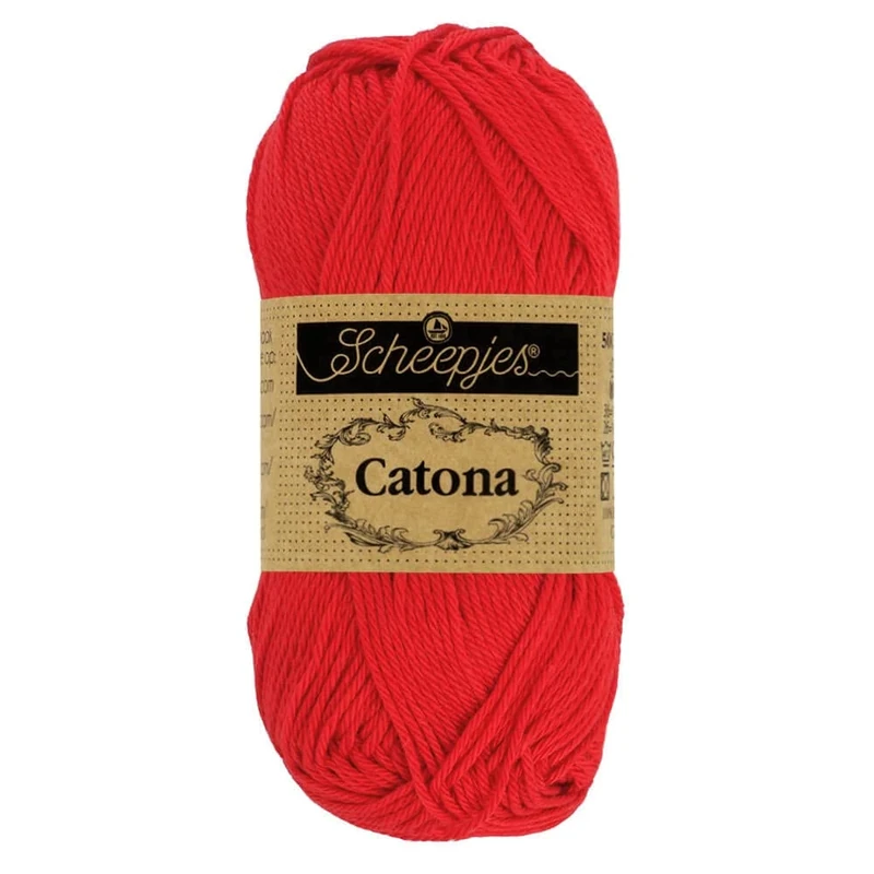 Scheepjes - Scheepjes Catona 115 Hot Red Yarn - 20x25g
