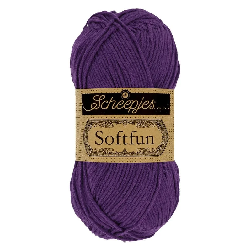 Scheepjes - Scheepjes Softfun 2515 Deep Violet Yarn - 10x50g