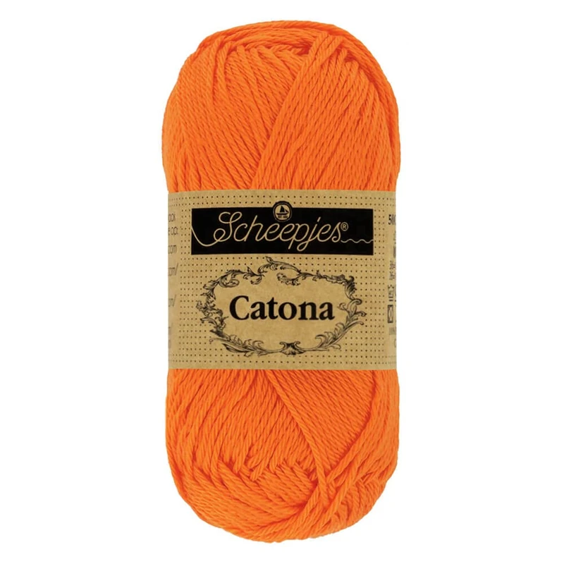 Scheepjes - Scheepjes Catona 281 Tangerine Yarn - 10x50g