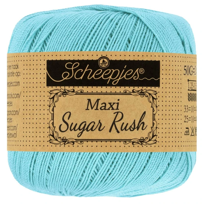 Scheepjes - Scheepjes Maxi Sugar Rush 397 Cyan Yarn - 10x50g