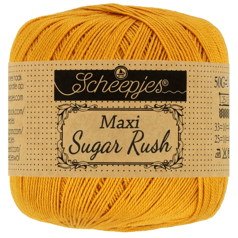 Scheepjes - Scheepjes Maxi Sugar Rush 249 Saffron Yarn - 10x50g