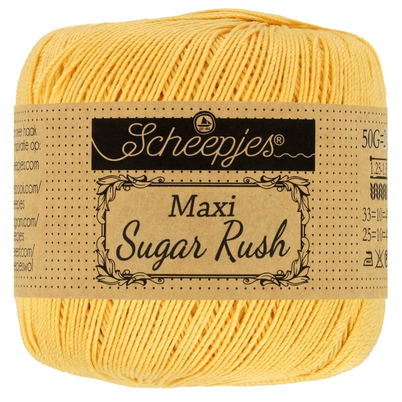 Scheepjes - Scheepjes Maxi Sugar Rush 154 Gold Yarn - 10x50g
