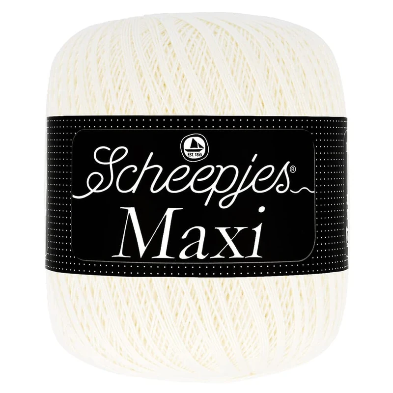 Scheepjes - Scheepjes Maxi 105 Bridal White Yarn - 10x100g - Image 1