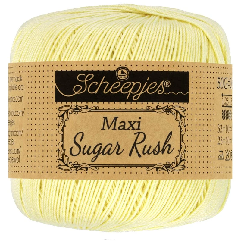 Scheepjes - Scheepjes Maxi Sugar Rush 101 Candle Light Yarn - 10x50g