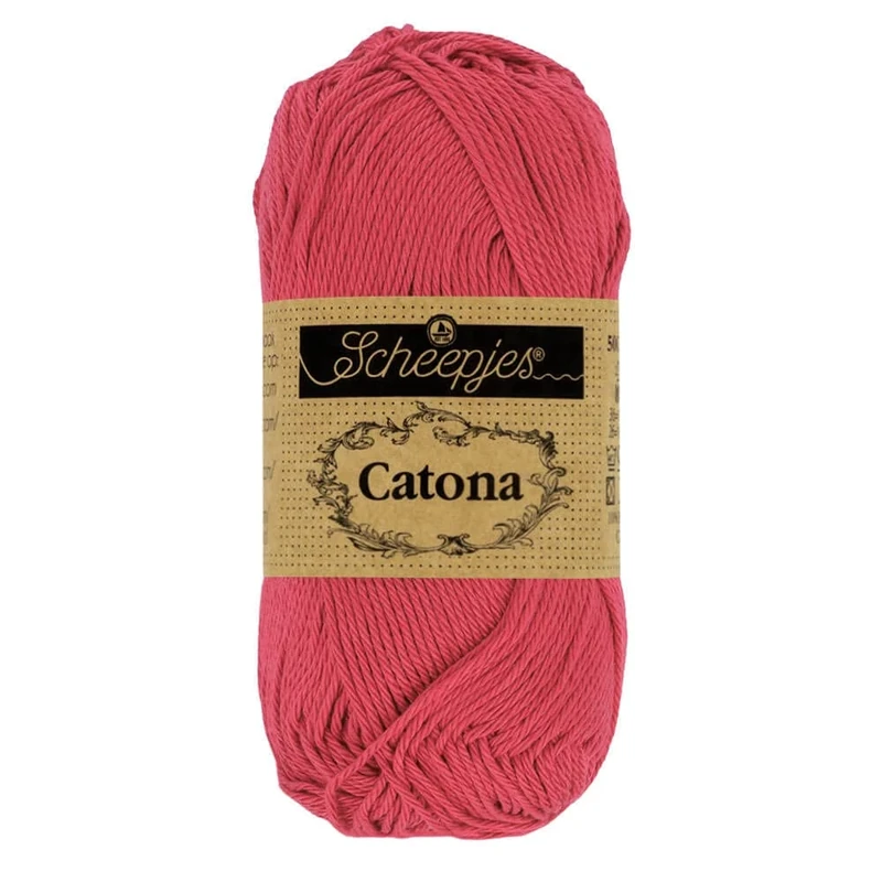 Scheepjes - Scheepjes Catona 258 Rosewood Yarn - 20x25g