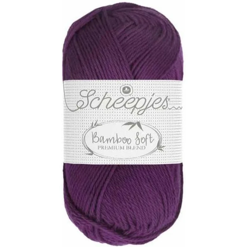 Scheepjes - Scheepjes Bamboo Soft 250 Decadent Plum Yarn - 10x50g