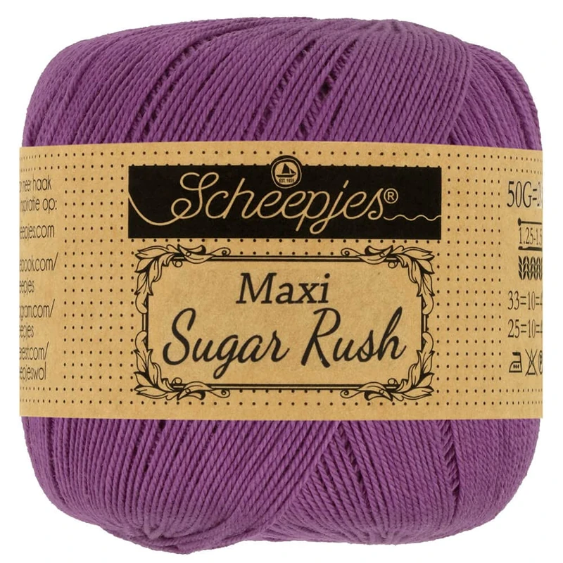 Scheepjes - Scheepjes Maxi Sugar Rush 282 Ultraviolet Yarn - 10x50g