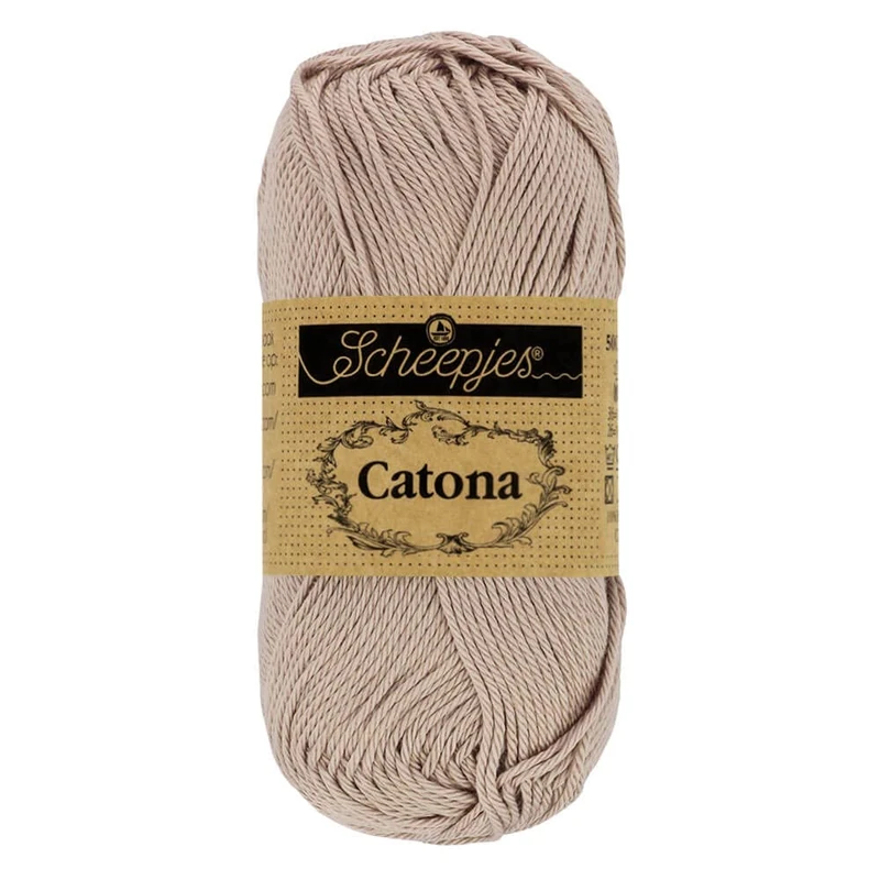 Scheepjes - Scheepjes Catona 406 Soft Beige Yarn - 10x50g