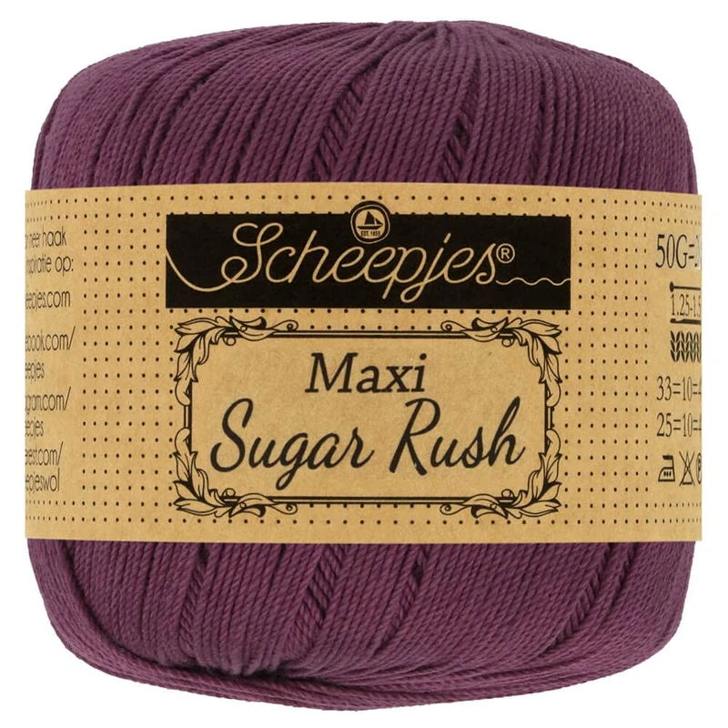Scheepjes - Scheepjes Maxi Sugar Rush 394 Shadow Purple Yarn - 10x50g