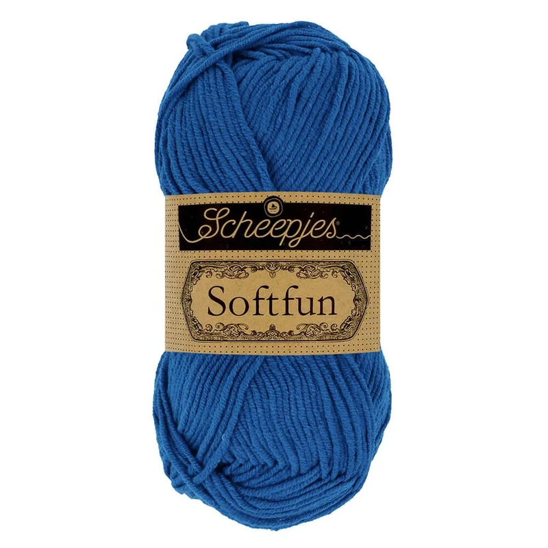 Scheepjes - Scheepjes Softfun 2626 Cobalt Yarn - 10x50g