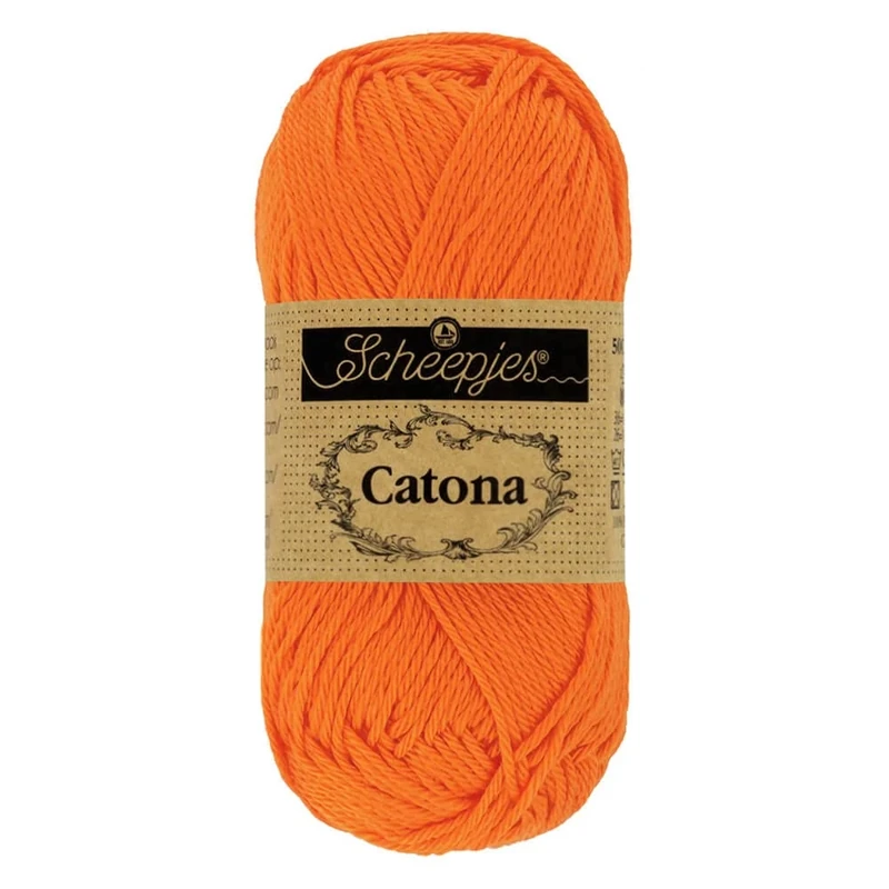 Scheepjes - Scheepjes Catona 281 Tangerine Yarn - 20x25g
