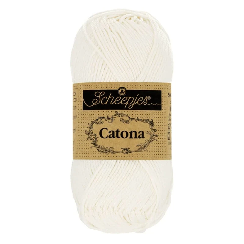 Scheepjes - Scheepjes Catona 105 Bridal White Yarn - 10x100g